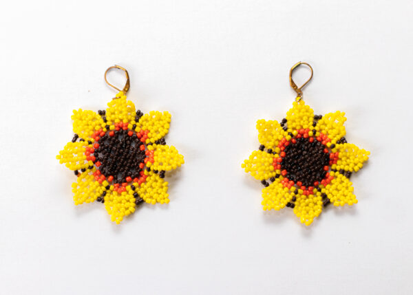 girasol-2 Aretes Girasol | Mostacilla