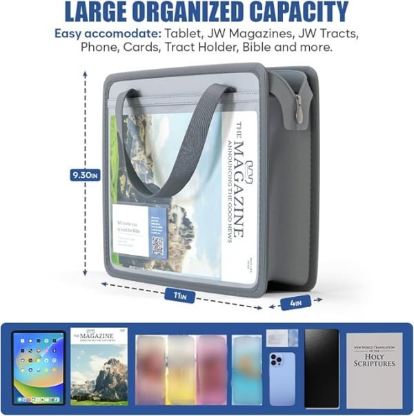 Soporte para revistas y tratados JW | Organizador ministerial OLDECORY