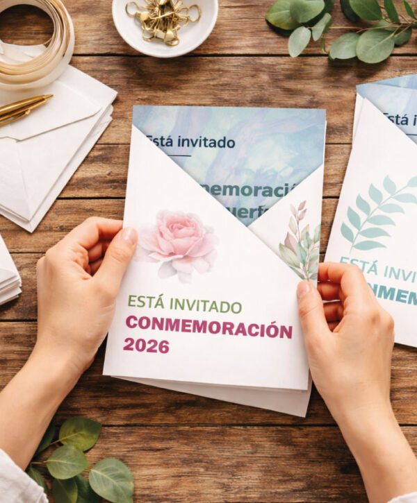 Sobres para invitación a la CONMEMORACIÓN 2026