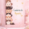 cuaderno gato cuaderno para apuntes de las reuniones