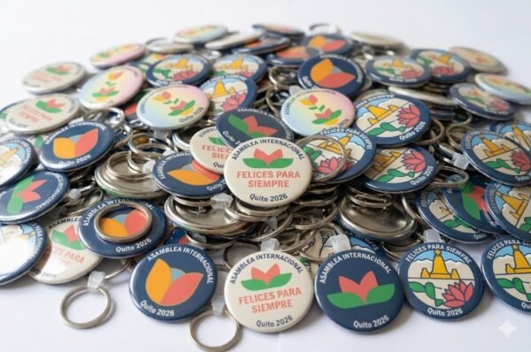 Pack de Llaveros Asamblea Internacional Quito 2026 – Recuerdos y Souvenirs