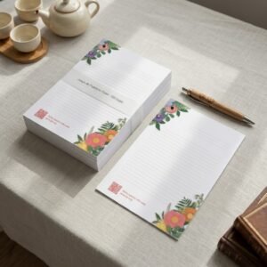 hoja carta floral hojas de carta para la predicación