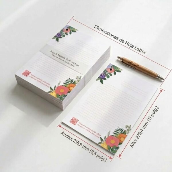 letter Hojas de carta para la predicación | Diseño floral Descarga PDF